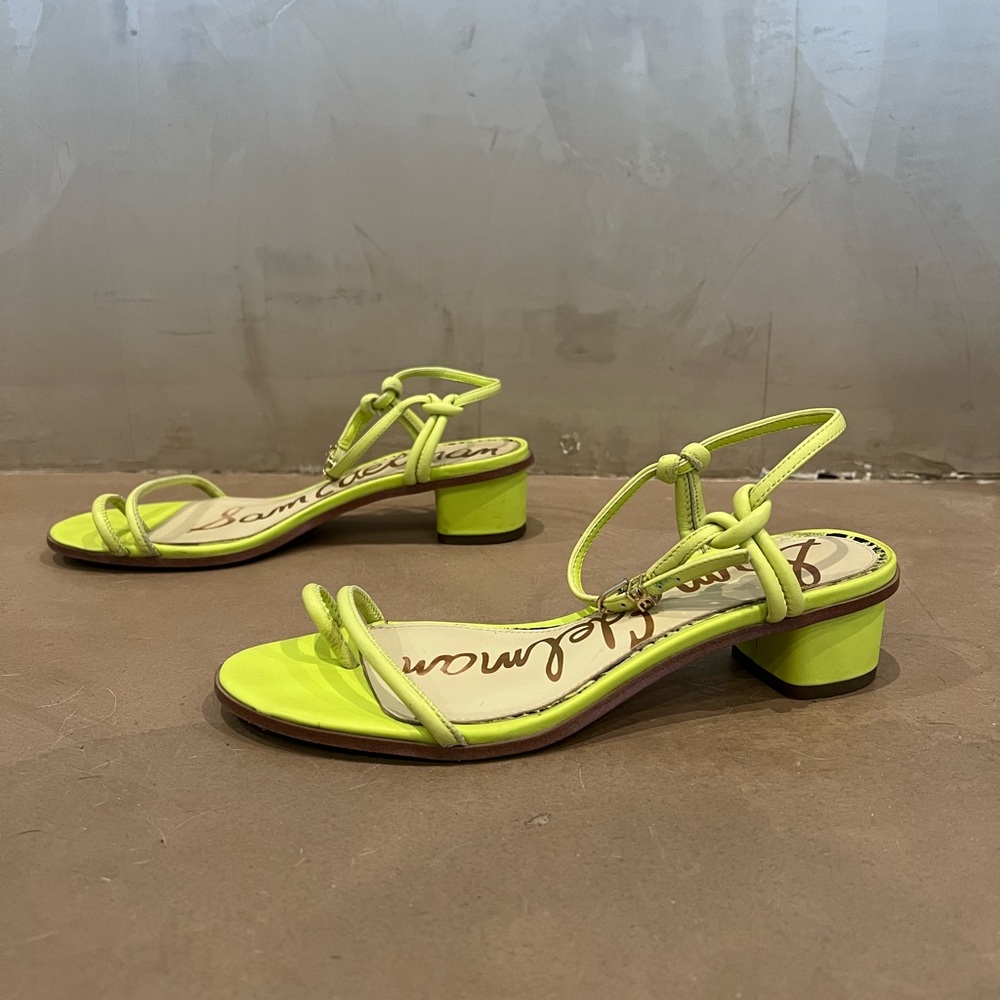 Green summer sandals